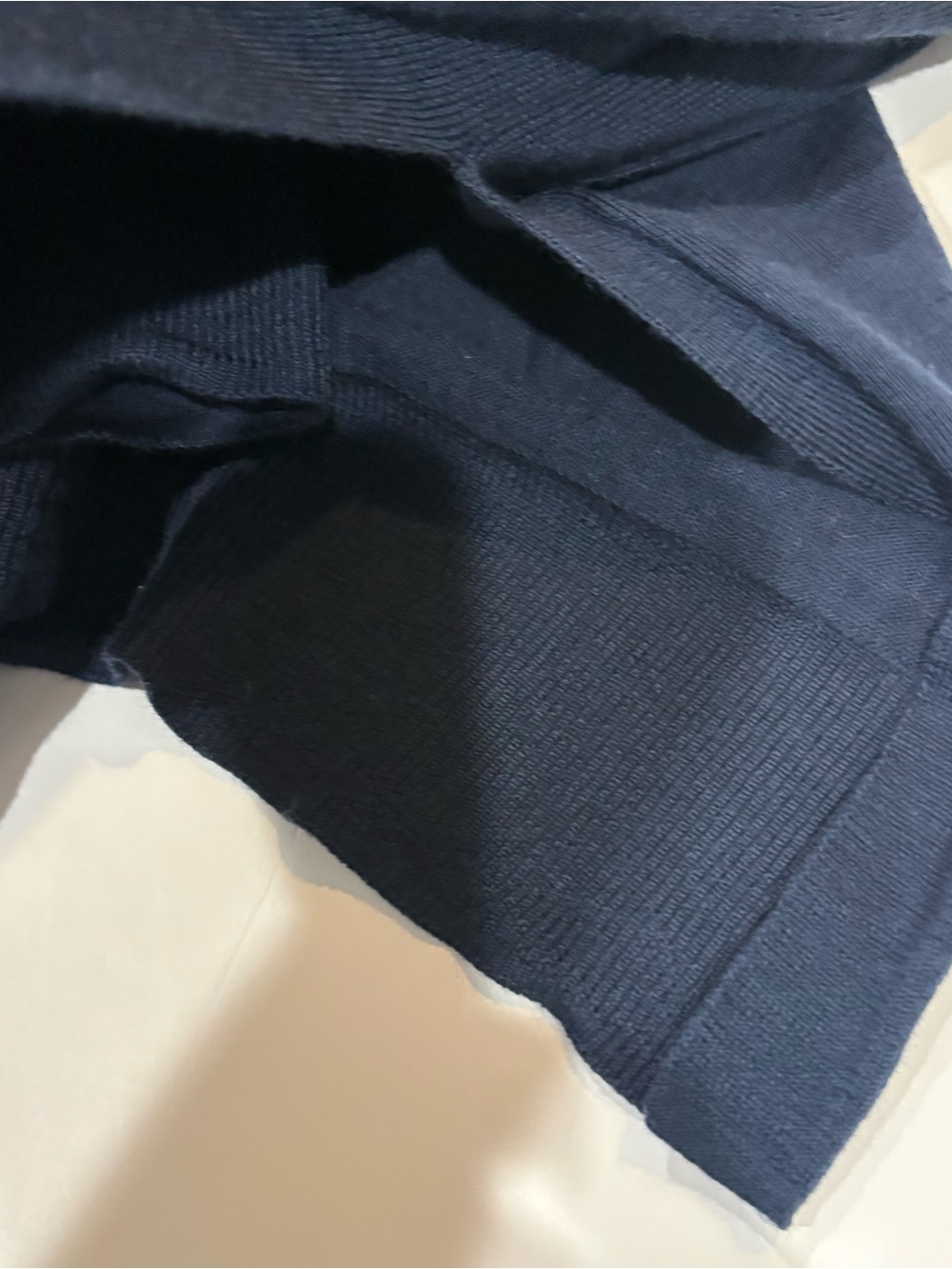 J. Crew Navy V-Neck Tie-Sleeve Sweater size S - Picture 8 of 10